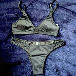 Two piece swimsuit. Size S. Black